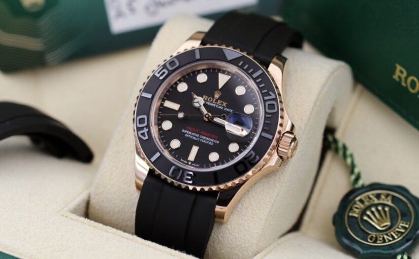 ROLEX YACHT MASTER II 40MM ROSE GOLD FRANCAISE